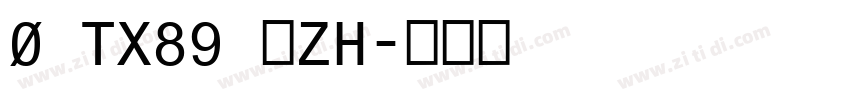 0 TX89 人ZH字体转换